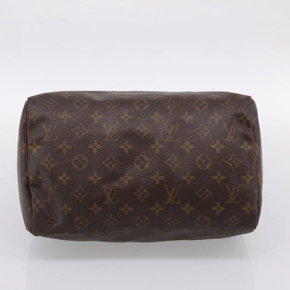 LOUIS VUITTON Monogram Speedy 30 Hand Bag M41526 LV Auth 186972