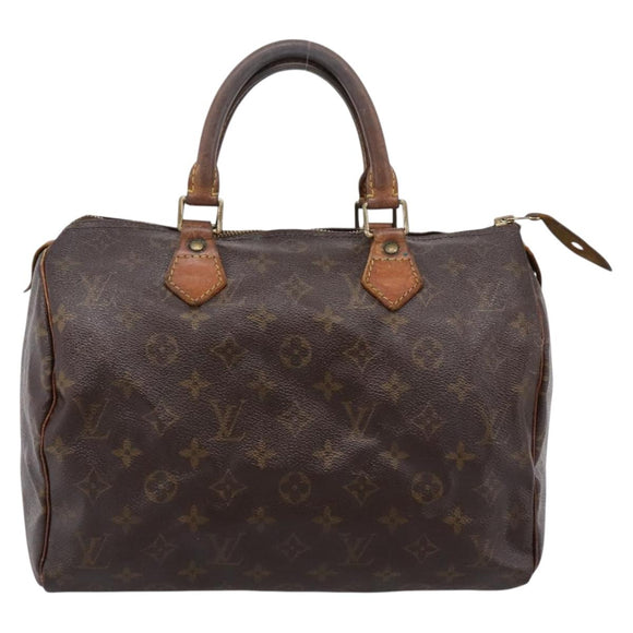 LOUIS VUITTON Monogram Speedy 30 Hand Bag M41526 LV Auth 186972
