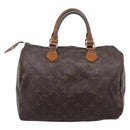 LOUIS VUITTON Monogram Speedy 30 Hand Bag M41526 LV Auth 186972-2