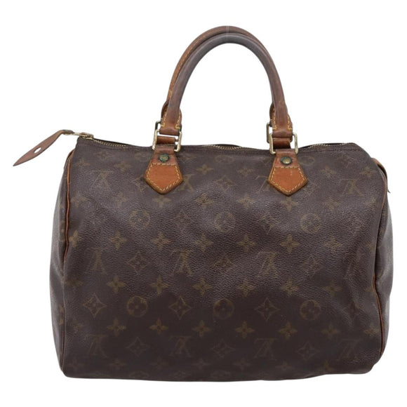LOUIS VUITTON Monogram Speedy 30 Hand Bag M41526 LV Auth 186972