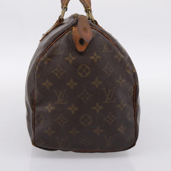 LOUIS VUITTON Monogram Speedy 30 Hand Bag M41526 LV Auth 186972