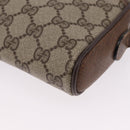 GUCCI GG Supreme Web Sherry Line Bag PVC Beige Gold 89 02 055 Auth 186975-14