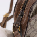 GUCCI GG Supreme Web Sherry Line Bag PVC Beige Gold 89 02 055 Auth 186975-10