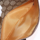 GUCCI GG Supreme Web Sherry Line Bag PVC Beige Gold 89 02 055 Auth 186975-21