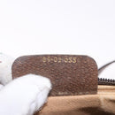 GUCCI GG Supreme Web Sherry Line Bag PVC Beige Gold 89 02 055 Auth 186975-12