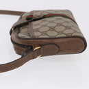 GUCCI GG Supreme Web Sherry Line Bag PVC Beige Gold 89 02 055 Auth 186975-4