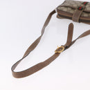 GUCCI GG Supreme Web Sherry Line Bag PVC Beige Gold 89 02 055 Auth 186975-7