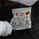 FENDI Zucca Canvas Pants XO Black Brown Auth 186981A-18