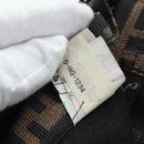 FENDI Zucca Canvas Pants XO Black Brown Auth 186981A-22