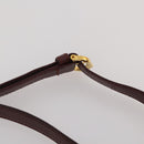 CARTIER Must Line Shoulder Bag Leather 2 Set Bordeaux Gold Auth 186999-14
