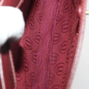 CARTIER Must Line Shoulder Bag Leather 2 Set Bordeaux Gold Auth 186999-17