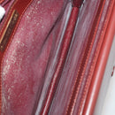 CARTIER Must Line Shoulder Bag Leather 2 Set Bordeaux Gold Auth 186999-9