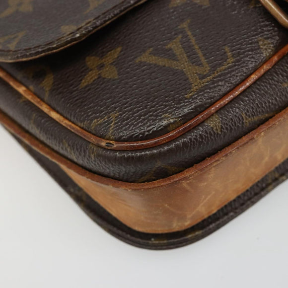 LOUIS VUITTON Monogram Cartouchiere PM Shoulder Bag M51254 LV Auth 187007
