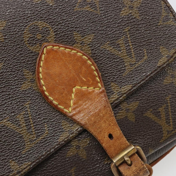 LOUIS VUITTON Monogram Cartouchiere PM Shoulder Bag M51254 LV Auth 187007