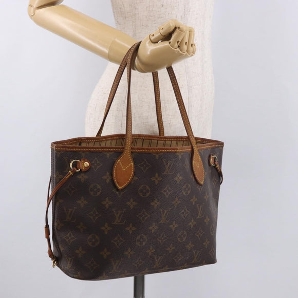 LOUIS VUITTON Monogram Neverfull PM Tote Bag M40155 LV Auth 187011
