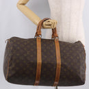 LOUIS VUITTON Monogram Keepall 45 Boston Bag M41428 LV Auth 187012-23