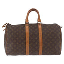 LOUIS VUITTON Monogram Keepall 45 Boston Bag M41428 LV Auth 187012-2