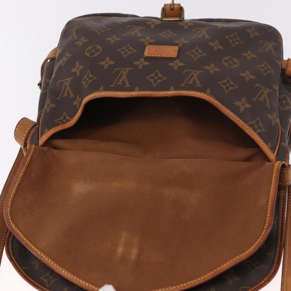 LOUIS VUITTON Monogram Saumur 30 Shoulder Bag M42256 LV Auth 187014