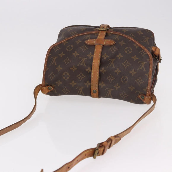 LOUIS VUITTON Monogram Saumur 30 Shoulder Bag M42256 LV Auth 187014