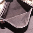 GUCCI GG Canvas Web Sherry Line Tote Bag Beige Silver Red 131230 Auth 187021-22