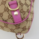 GUCCI GG Canvas Abbey Shoulder Bag Beige Gold 130737 Auth 187022SAV-9