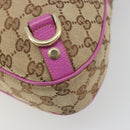 GUCCI GG Canvas Abbey Shoulder Bag Beige Gold 130737 Auth 187022SAV-15