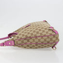 GUCCI GG Canvas Abbey Shoulder Bag Beige Gold 130737 Auth 187022SAV-4