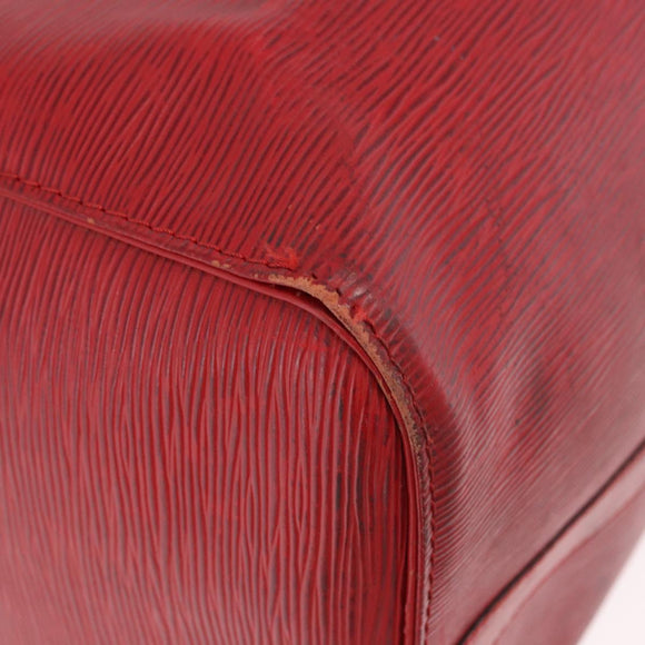 LOUIS VUITTON Epi Keepall 50 Boston Bag Red M42967 LV Auth 187026