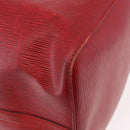 LOUIS VUITTON Epi Keepall 50 Boston Bag Red M42967 LV Auth 187026-17