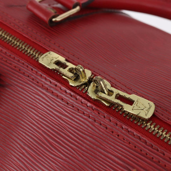 LOUIS VUITTON Epi Keepall 50 Boston Bag Red M42967 LV Auth 187026