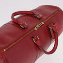 LOUIS VUITTON Epi Keepall 50 Boston Bag Red M42967 LV Auth 187026-7