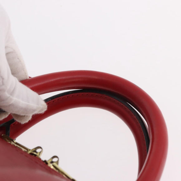 LOUIS VUITTON Epi Keepall 50 Boston Bag Red M42967 LV Auth 187026