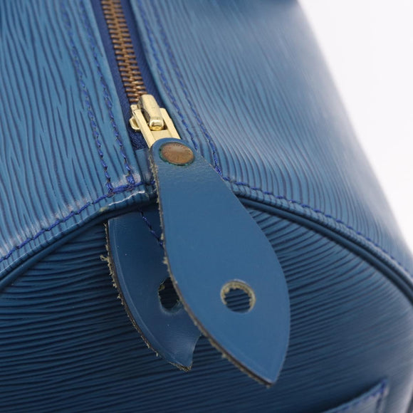 LOUIS VUITTON Epi Speedy 35 Hand Bag Toledo Blue M42995 LV Auth 187028SAV