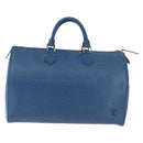 LOUIS VUITTON Epi Speedy 35 Hand Bag Toledo Blue M42995 LV Auth 187028SAV-13