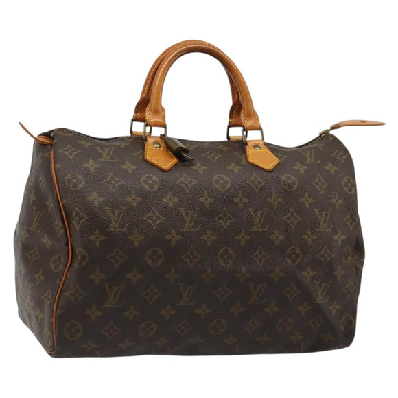 LOUIS VUITTON Monogram Speedy 35 Hand Bag M41524 LV Auth 187030SAV