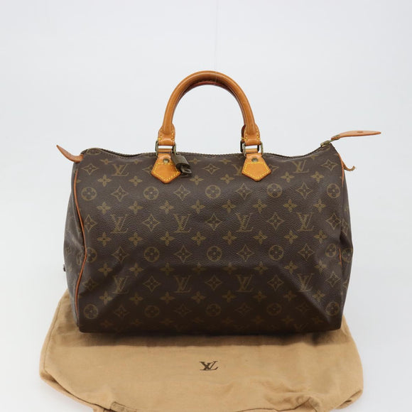 LOUIS VUITTON Monogram Speedy 35 Hand Bag M41524 LV Auth 187030SAV