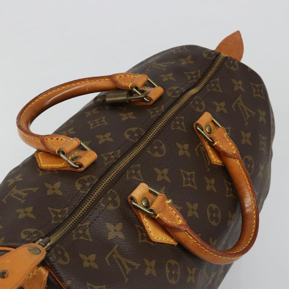 LOUIS VUITTON Monogram Speedy 35 Hand Bag M41524 LV Auth 187030SAV