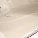 Miu Miu Hand Bag Leather White Silver Auth 187031-11
