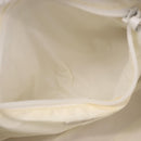 Miu Miu Hand Bag Leather White Silver Auth 187031-24