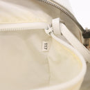 Miu Miu Hand Bag Leather White Silver Auth 187031-12