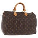LOUIS VUITTON Monogram Speedy 35 Hand Bag M41524 LV Auth 187032A-1