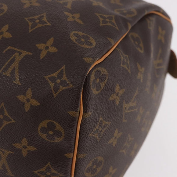 LOUIS VUITTON Monogram Speedy 35 Hand Bag M41524 LV Auth 187032A