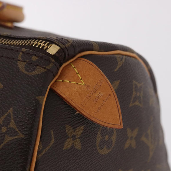 LOUIS VUITTON Monogram Speedy 35 Hand Bag M41524 LV Auth 187032A