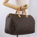 LOUIS VUITTON Monogram Speedy 35 Hand Bag M41524 LV Auth 187032A-23