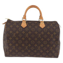 LOUIS VUITTON Monogram Speedy 35 Hand Bag M41524 LV Auth 187032A-2