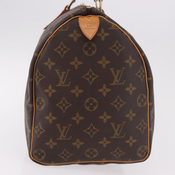 LOUIS VUITTON Monogram Speedy 35 Hand Bag M41524 LV Auth 187032A