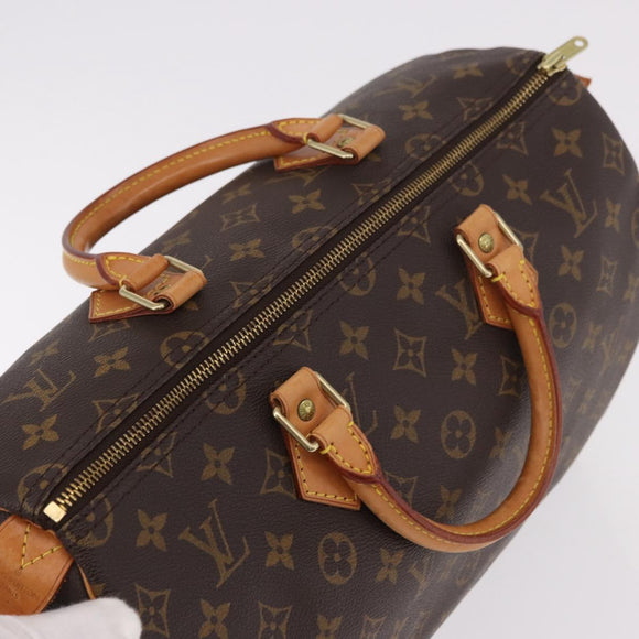 LOUIS VUITTON Monogram Speedy 35 Hand Bag M41524 LV Auth 187032A