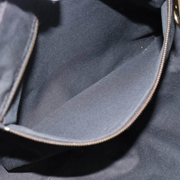 CELINE Tote Bag Leather Black Gold Auth 187040SAV