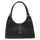 GUCCI Jackie Shoulder Bag Leather Black Silver 002 1067 Auth 187042SAV-13