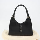 GUCCI Jackie Shoulder Bag Leather Black Silver 002 1067 Auth 187042SAV-12